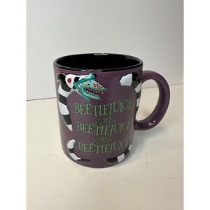 Beetlejuice‎ Purple Ceramic Coffee Mug Movie Memorabilia Collector's Item